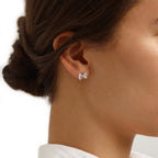 Boucles d'Oreilles Farfalle Argent 925