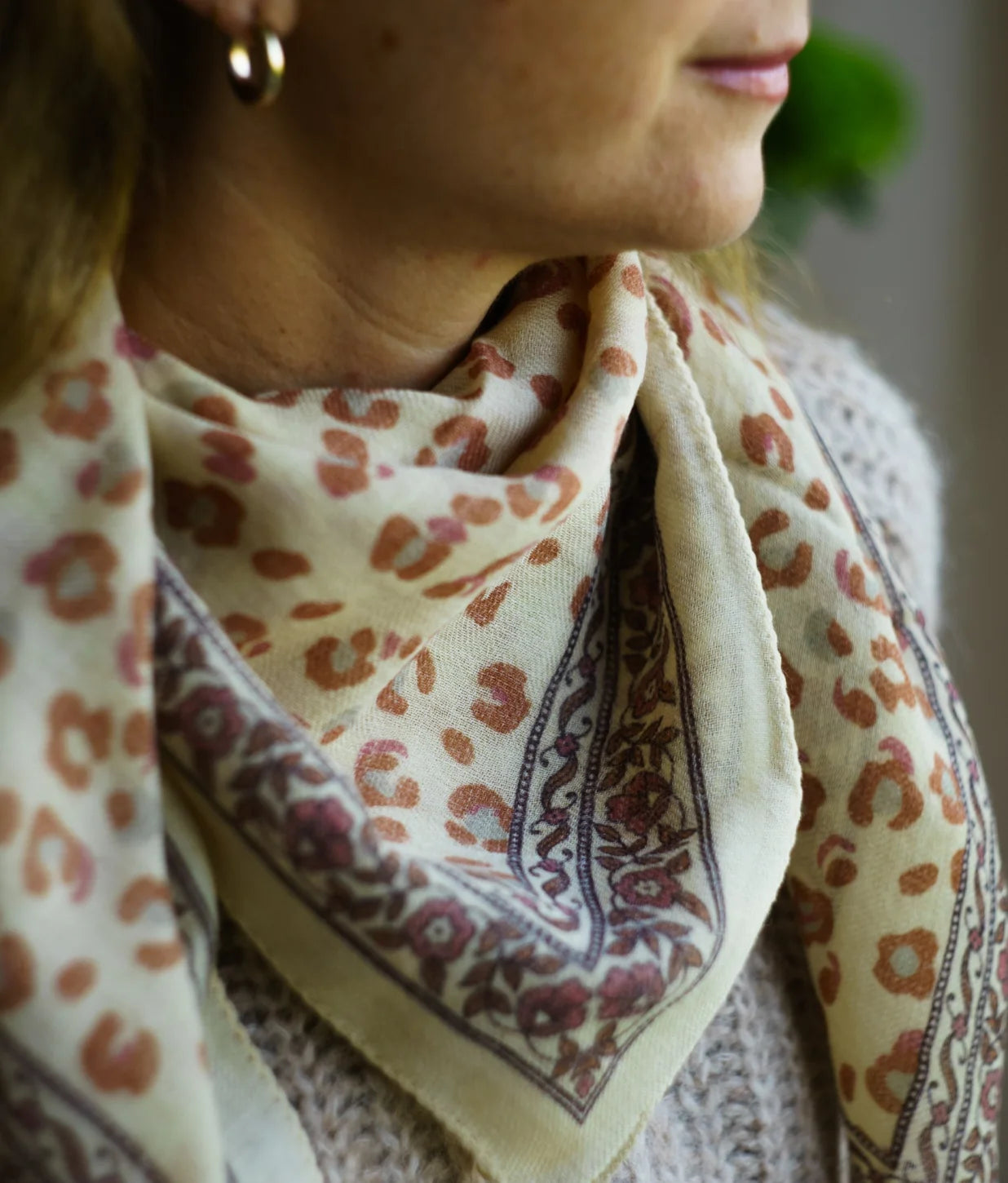 Foulard En Laine Bengal Lana