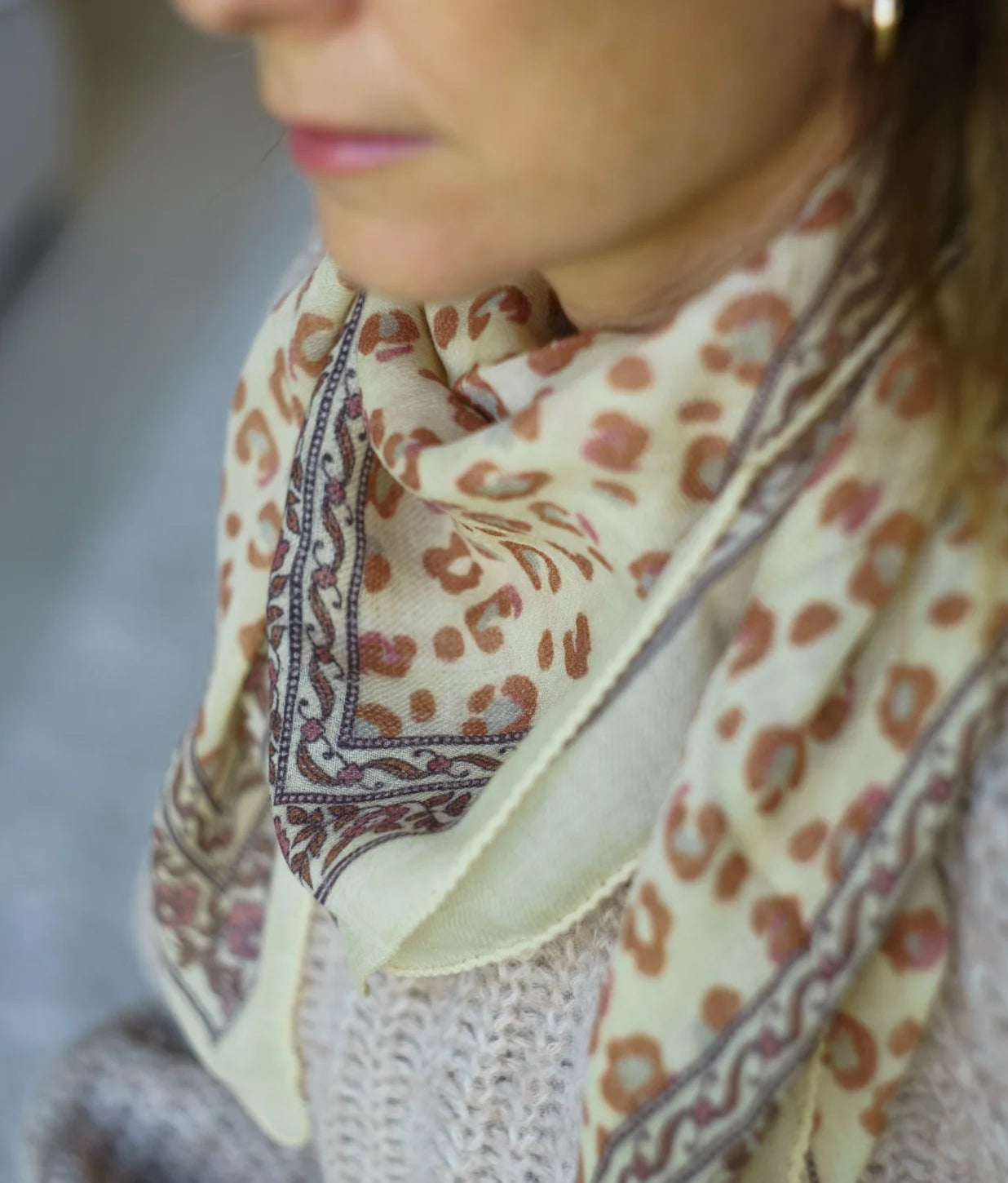 Foulard En Laine Bengal Lana