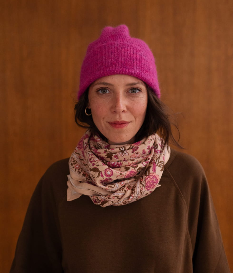 Foulard en coton - Goa Pink
