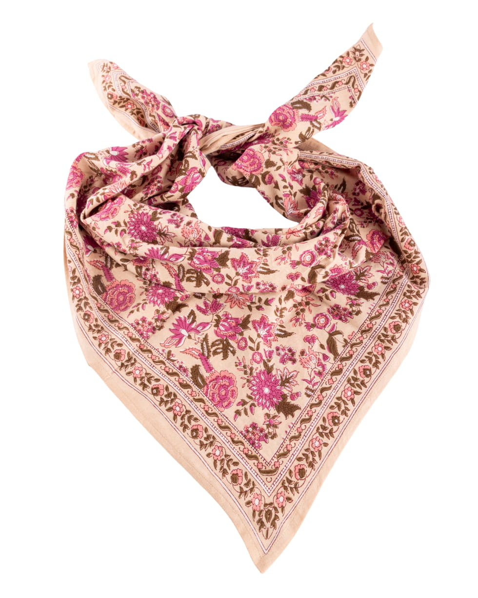 Foulard en coton - Goa Pink