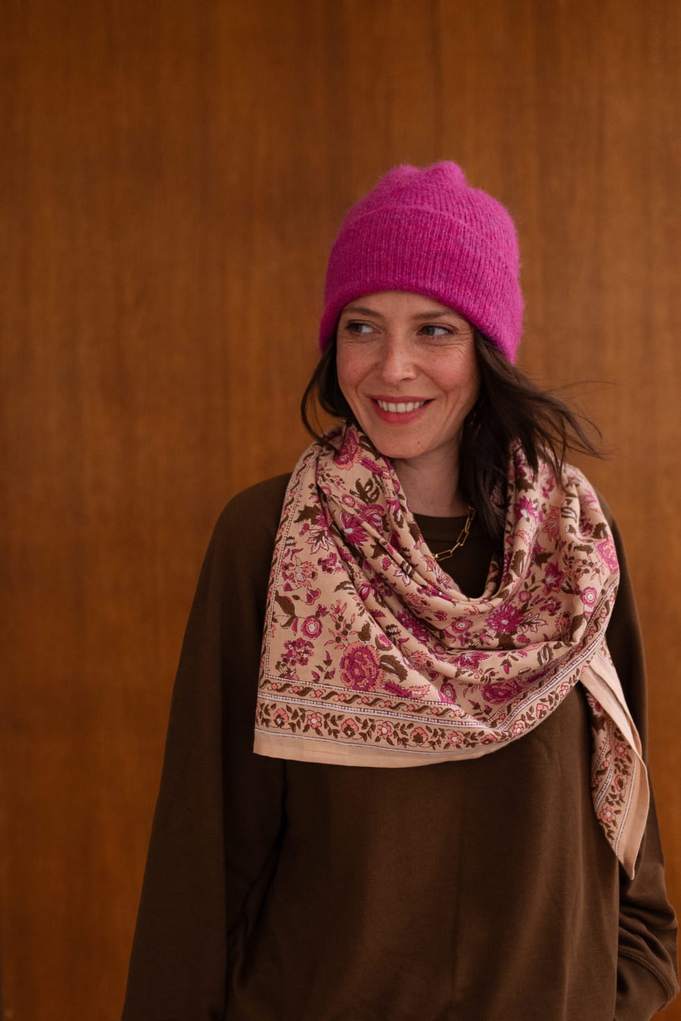 Foulard en coton - Goa Pink