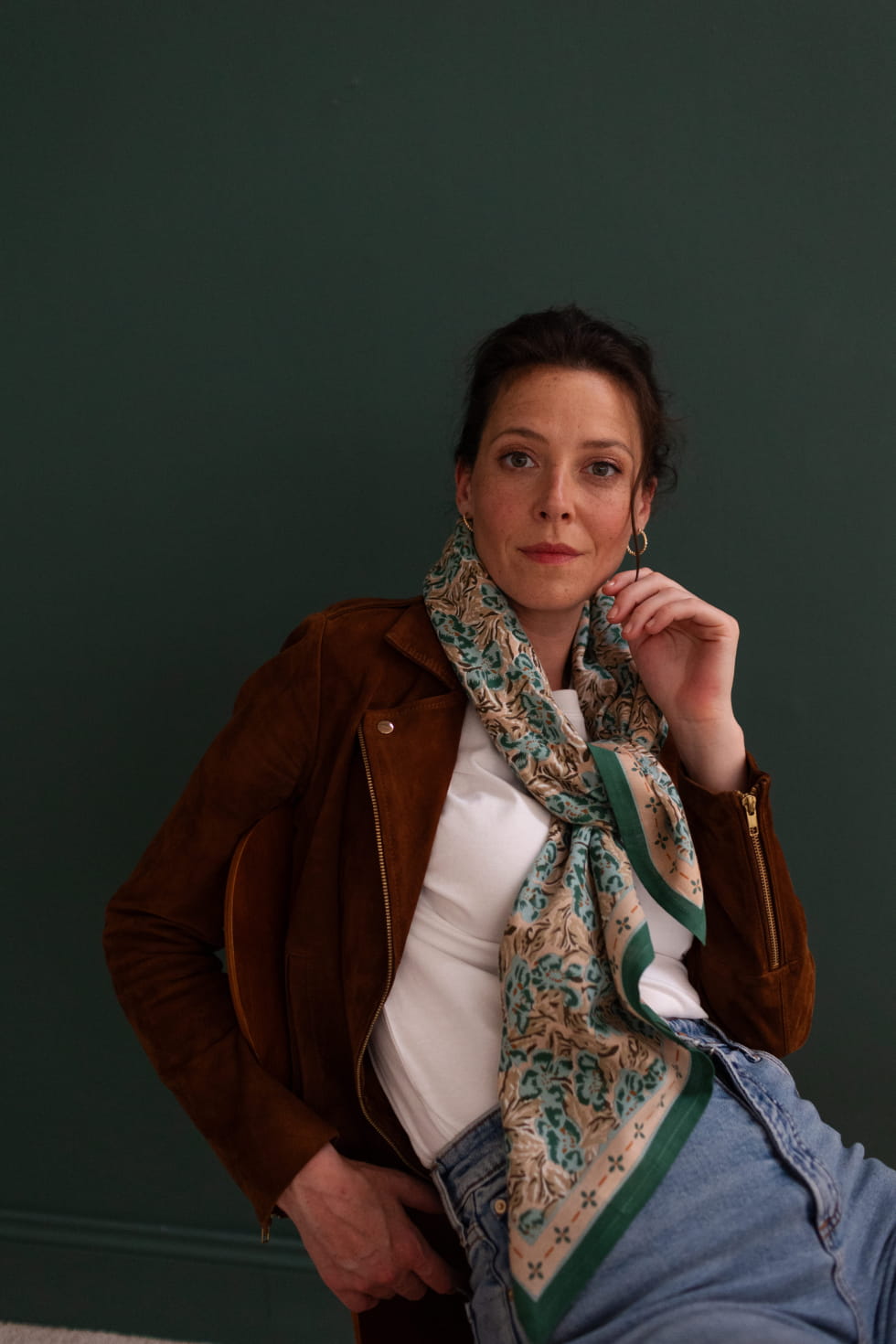 Foulard en coton - Leone Bronze