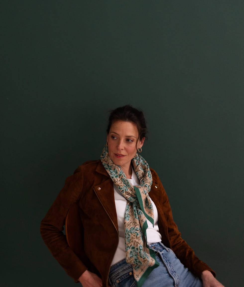 Foulard en coton - Leone Bronze