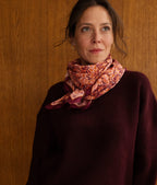 Foulard en coton - Leone Plum