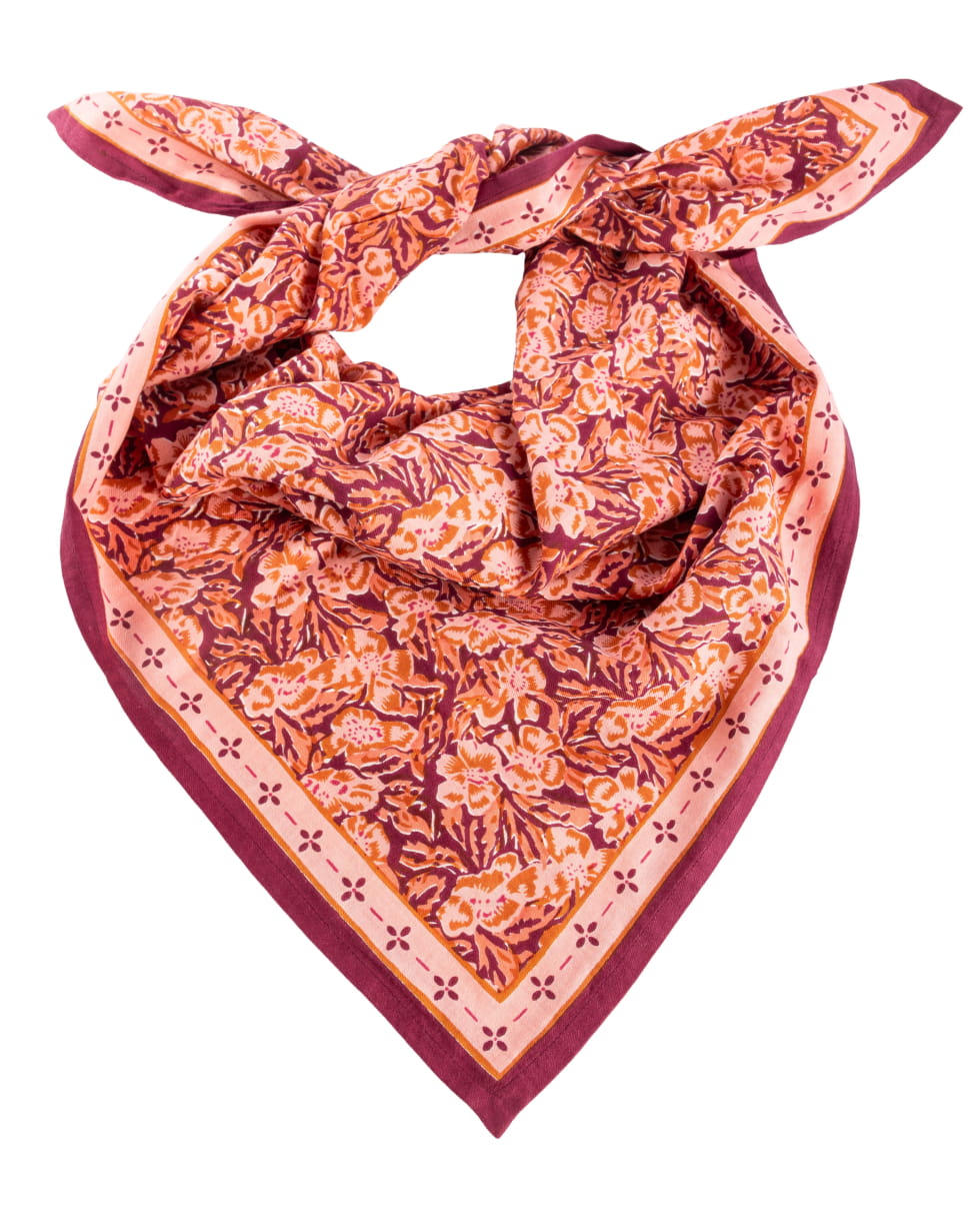 Foulard en coton - Leone Plum