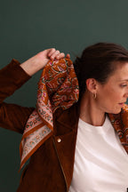Foulard en coton - Nesta Rust