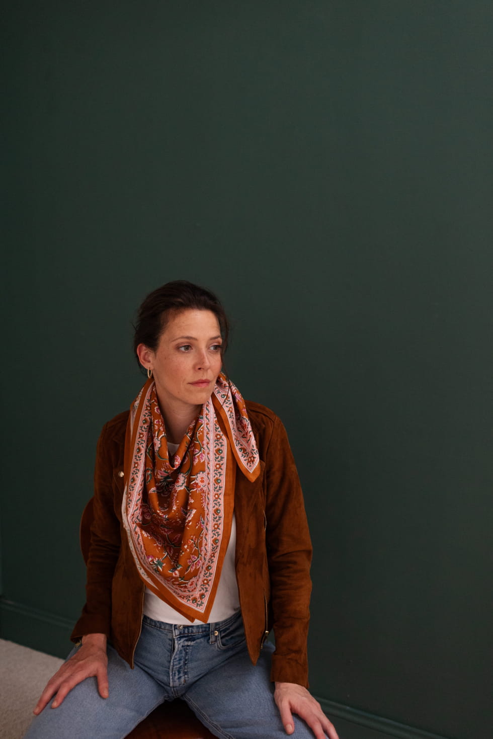 Foulard en coton - Nesta Rust