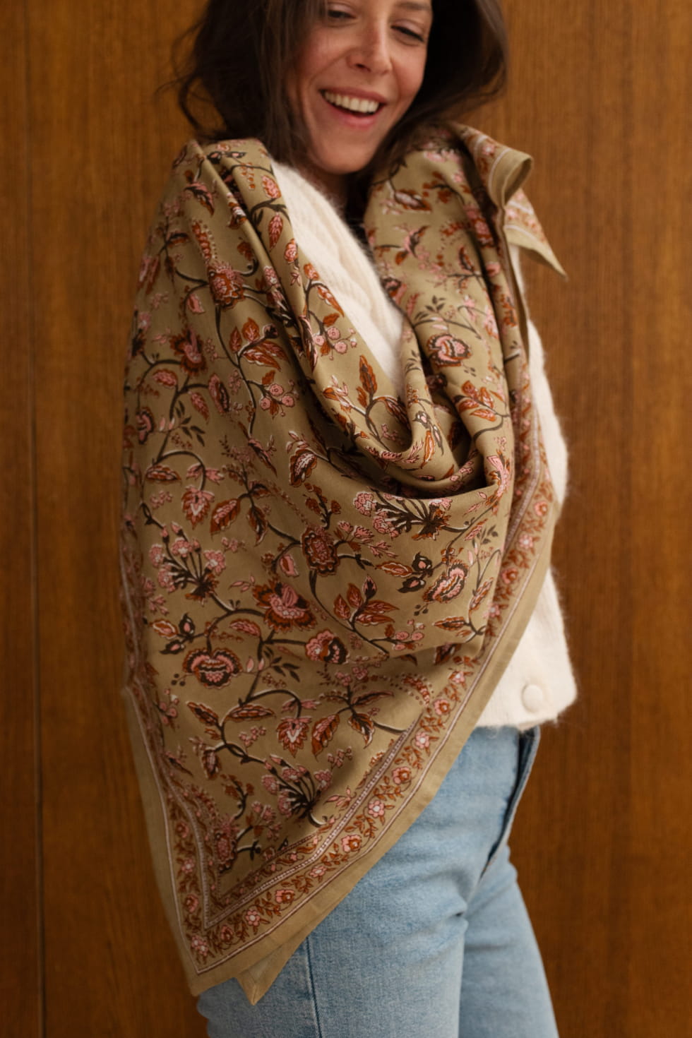 Foulard en coton - Nesta Thé