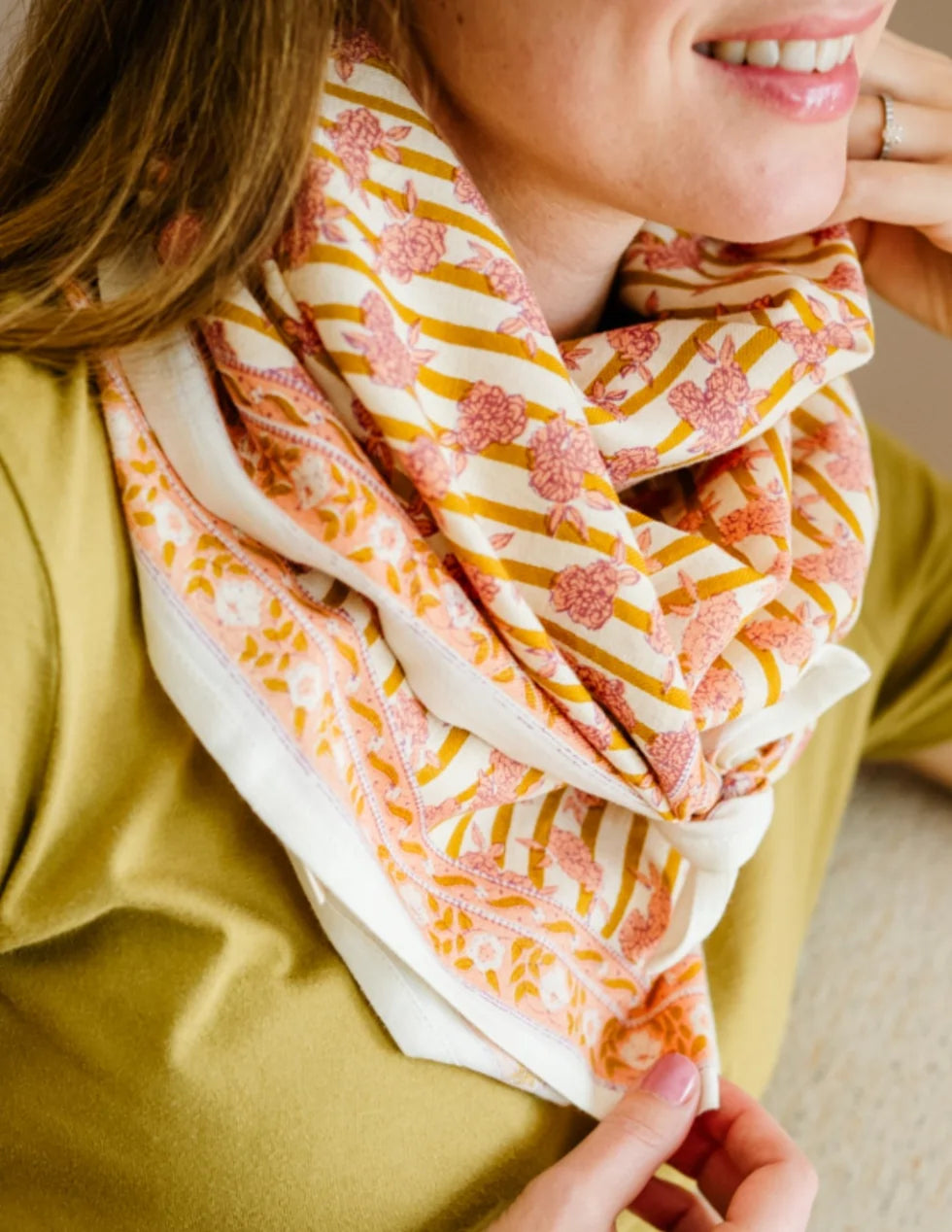 Foulard en coton - Mona Petale