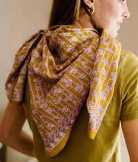 Foulard en coton - Mona Khaki