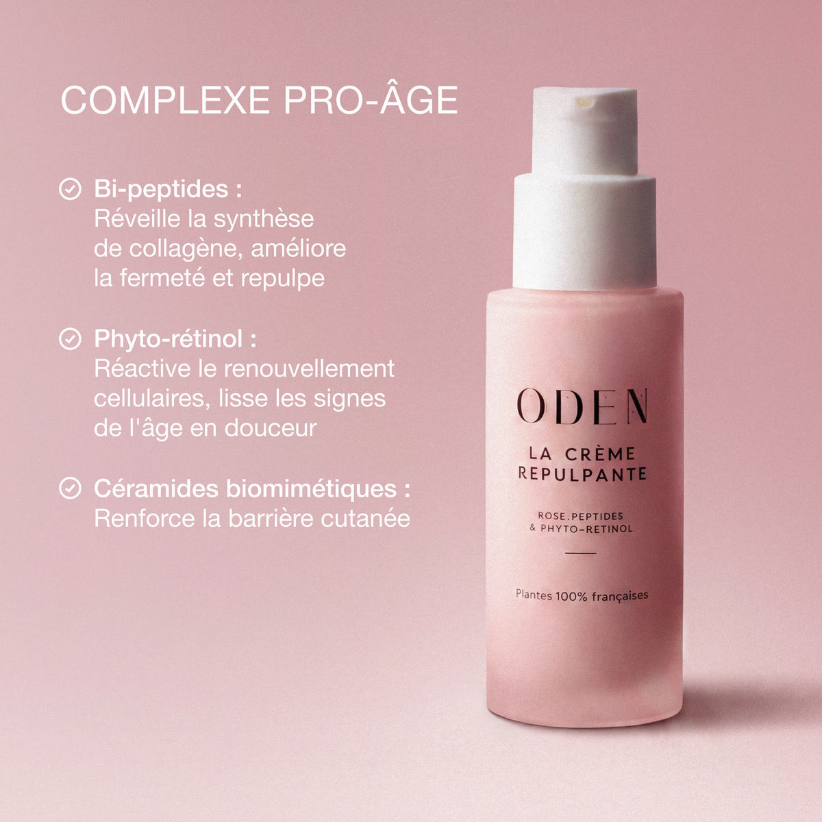 Crème repulpante Oden texture