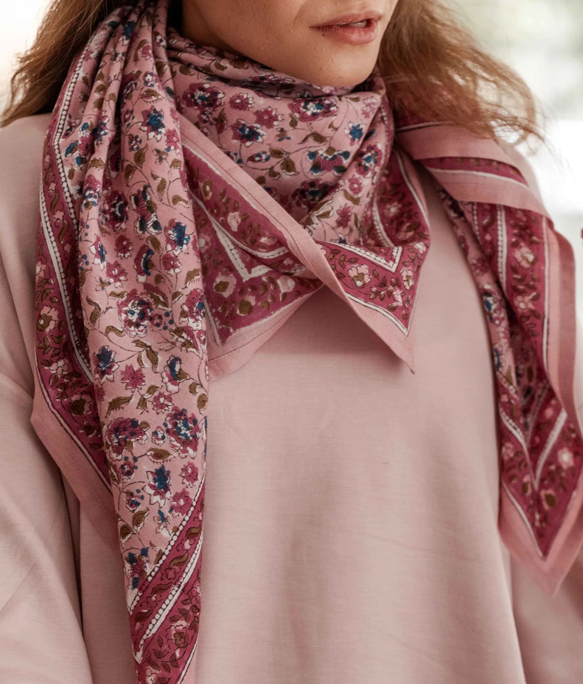 Foulard En Coton Edel Blush