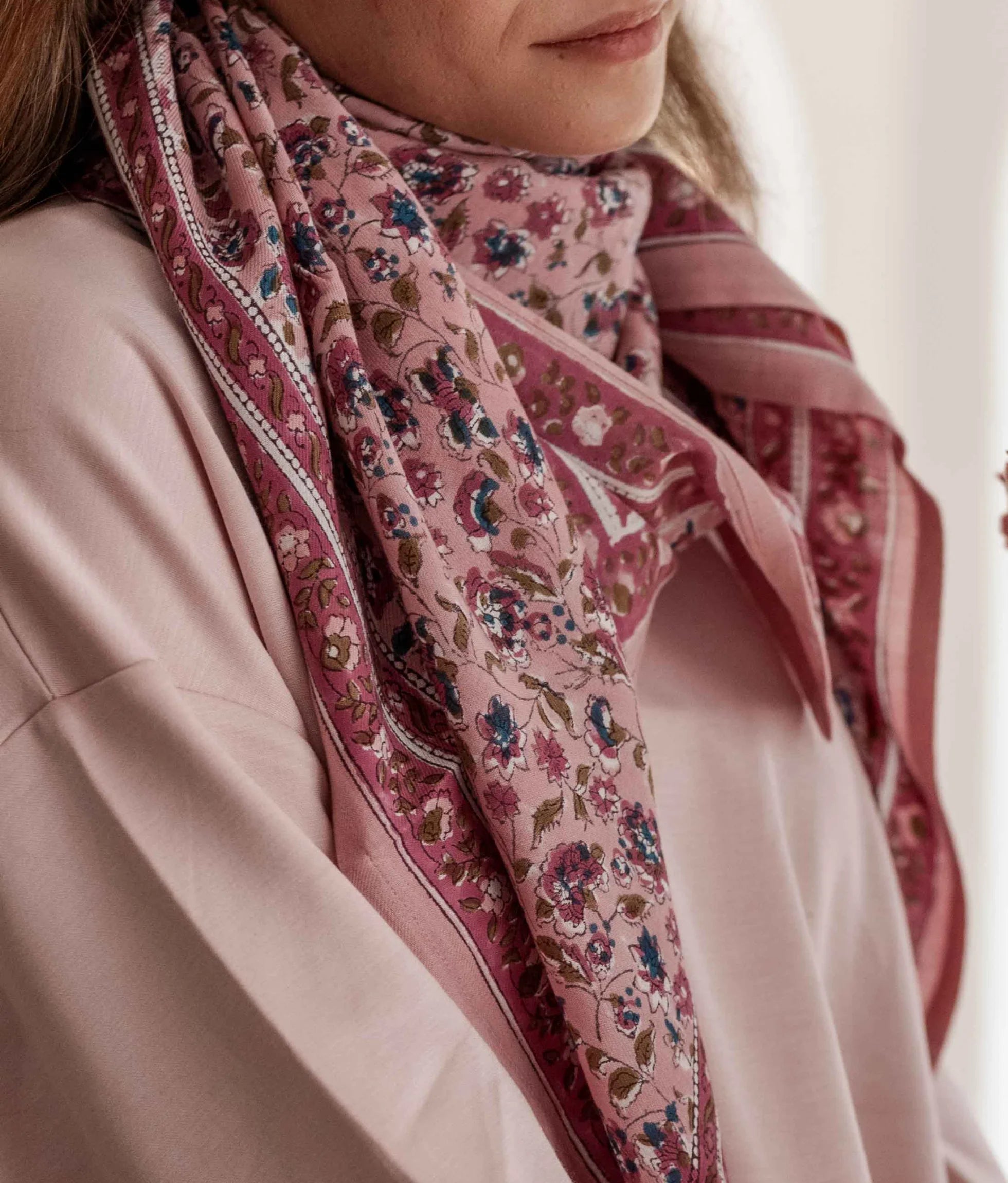 Foulard En Coton Edel Blush