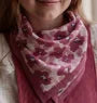 Petit Foulard Coton Posy Dahlia