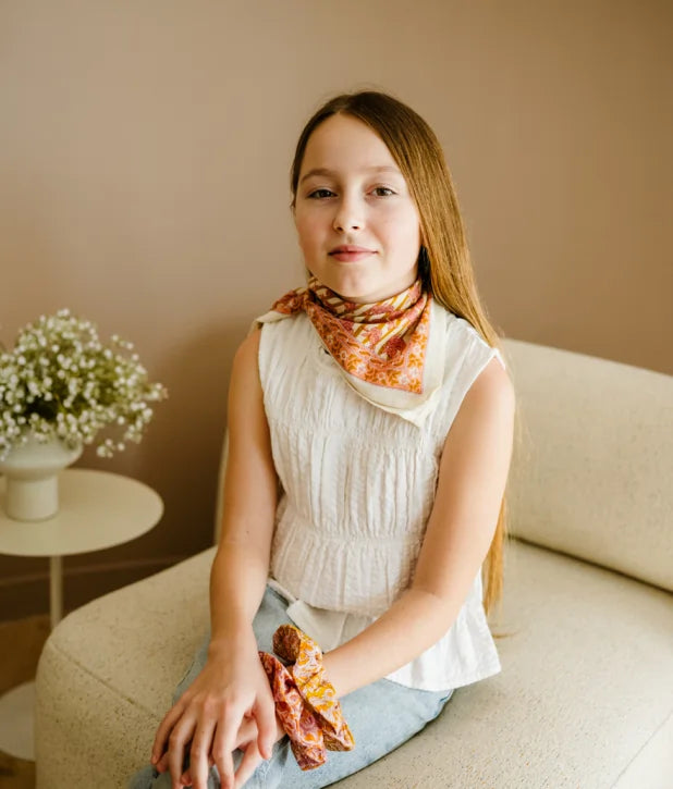 Petit Foulard en coton - Mona Petale