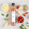 Sirope de fresa, menta y limón