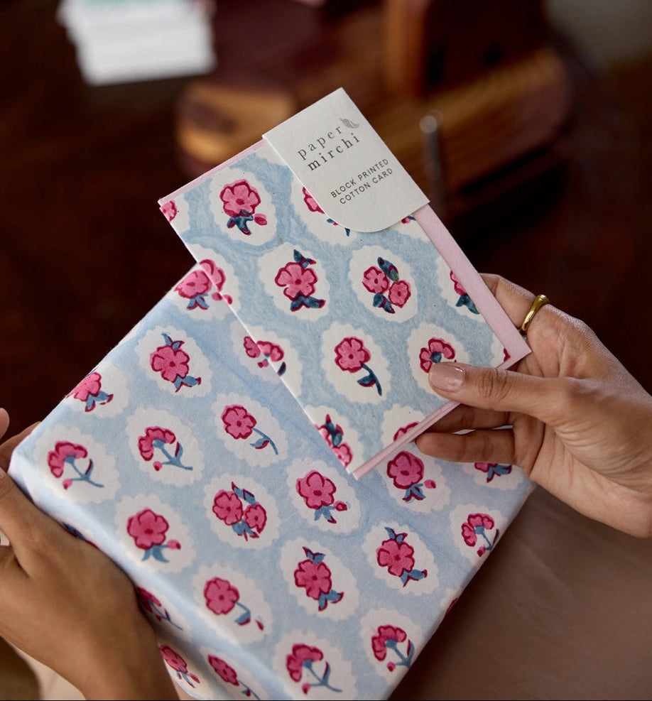 Carte Block Print - Coquille Sorbet Rose