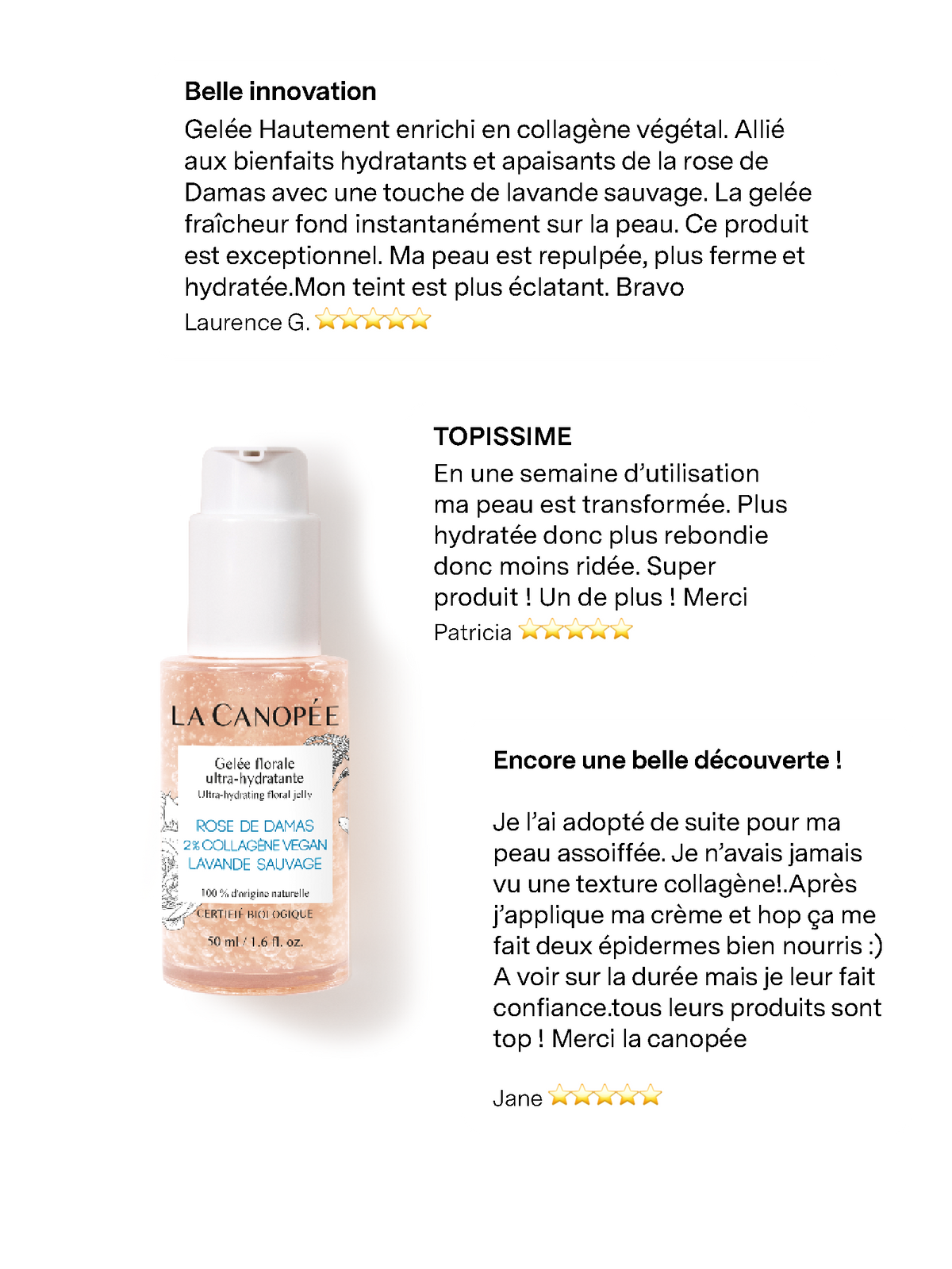 Gelée florale ultra hydratante