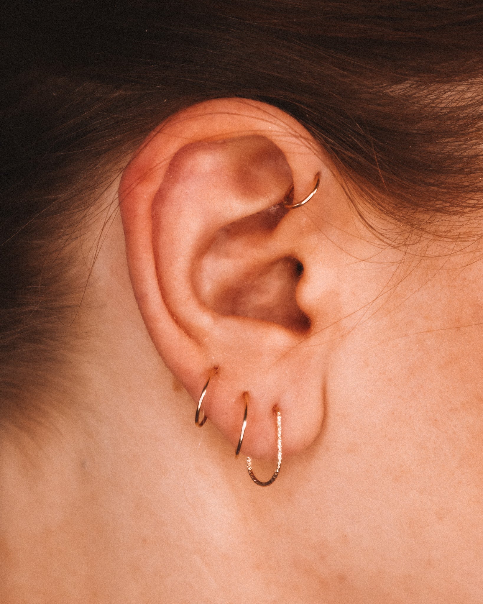 Boucles d'oreilles Hélix Or