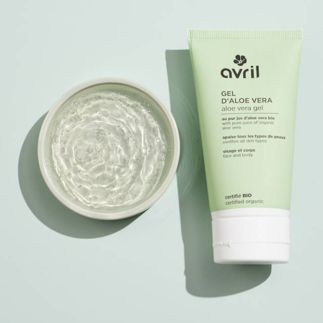 Organic aloe vera gel