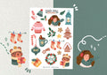 Feuille de stickers Christmas
