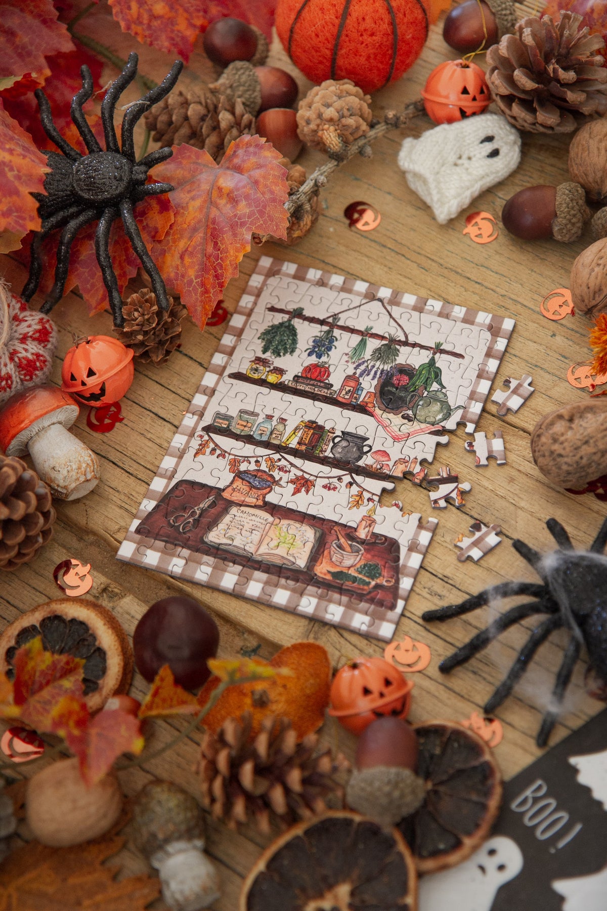 Mini Puzzle Etagère d'Halloween