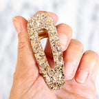 Sequin triangle hair clip