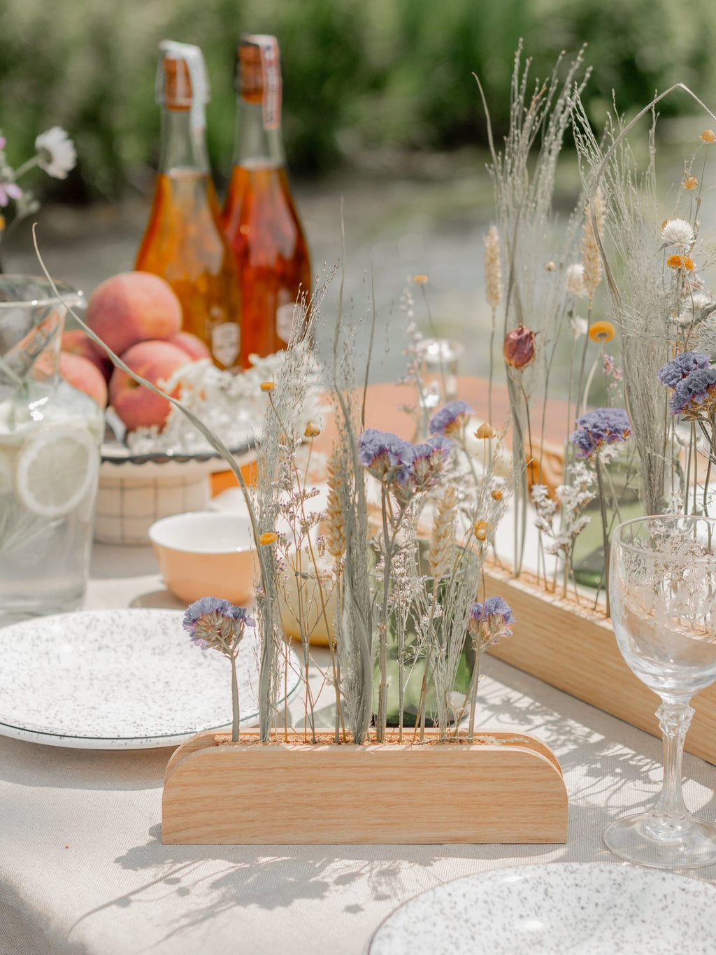 Support pour fleurs séchées Pic vert