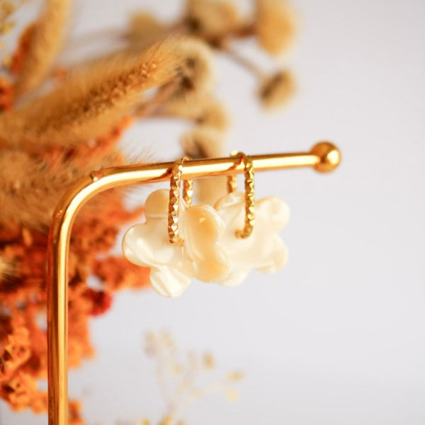 Boucles d'oreilles Isia Nacre