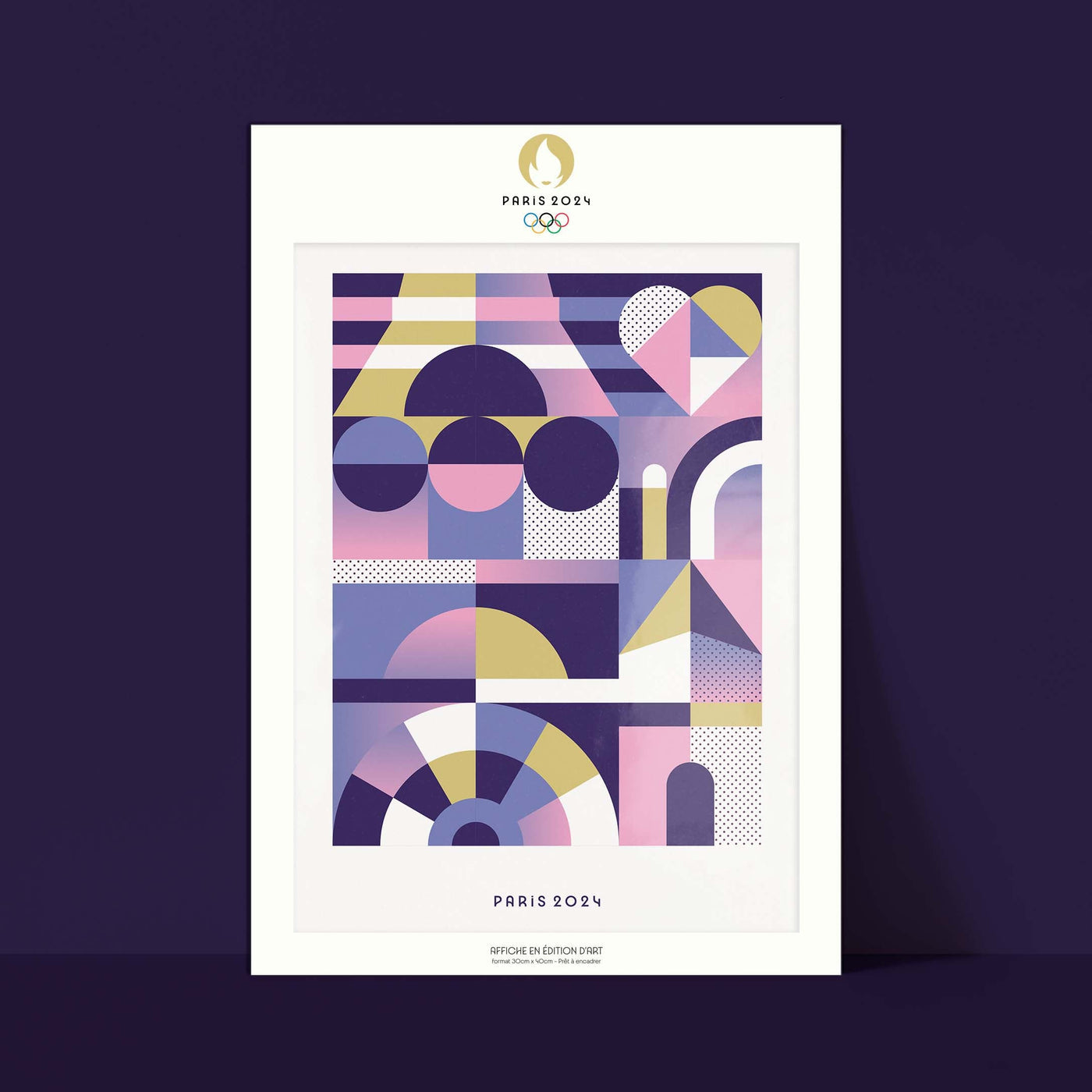 Affiche JO Paris 2024 Sports Jacaranda