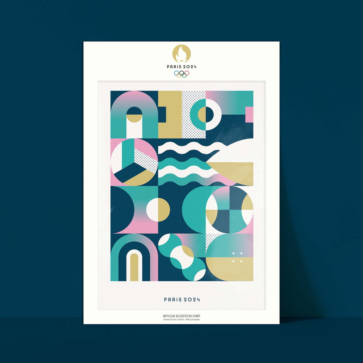 Affiche JO Paris 2024 Patrimoine Ceramic