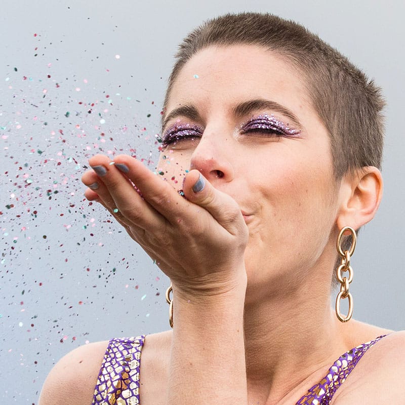 Paillettes Pluie violette