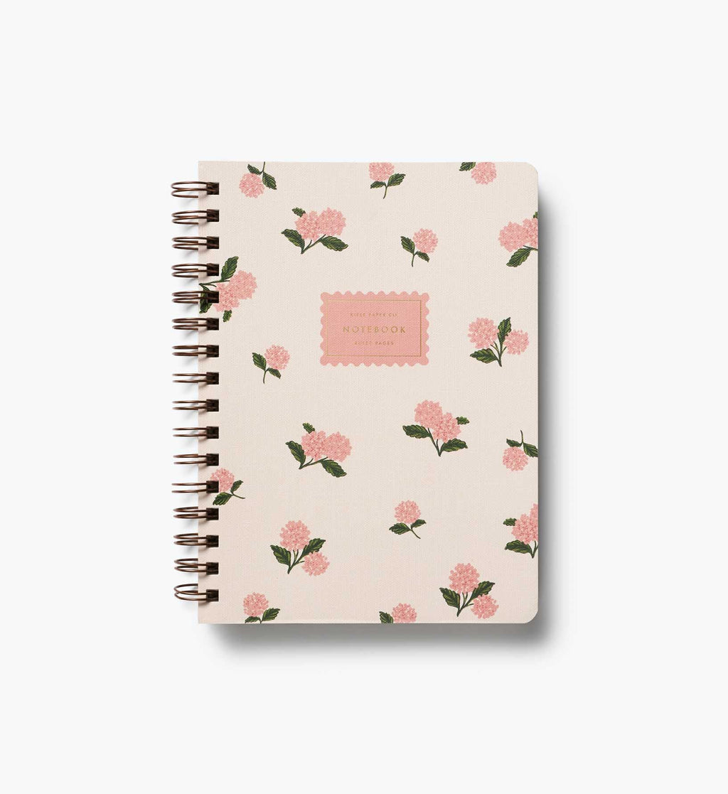 Spiral Notebook Hydrangea rose