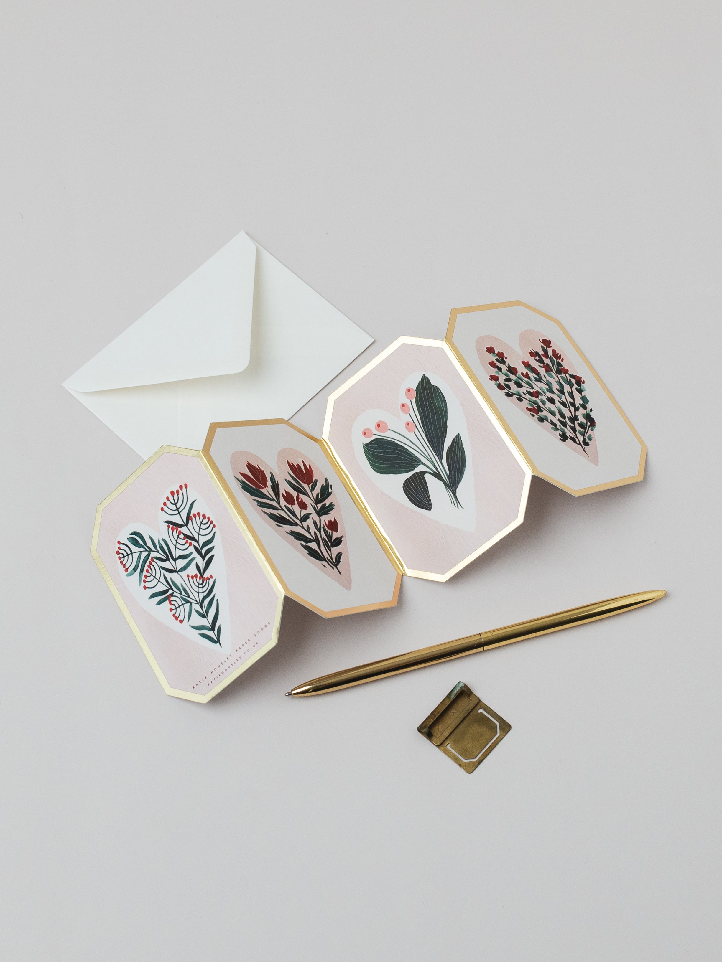 Carte accordéon Saint-Valentin