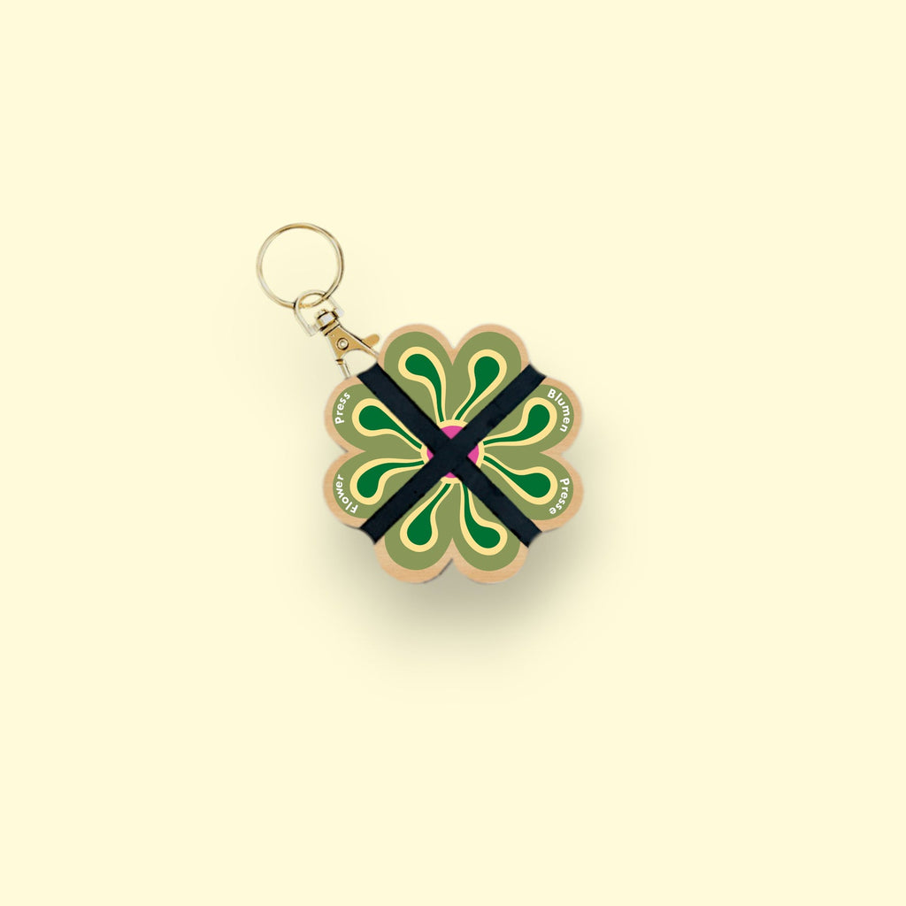 Porte-clé Presse à fleurs