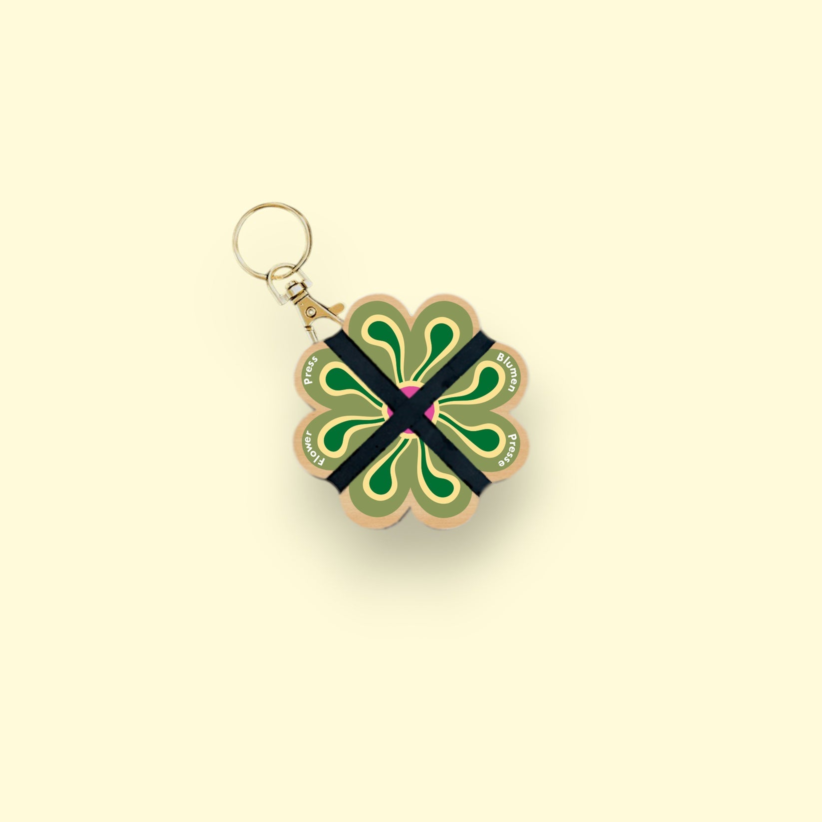 Porte-clé Presse à fleurs