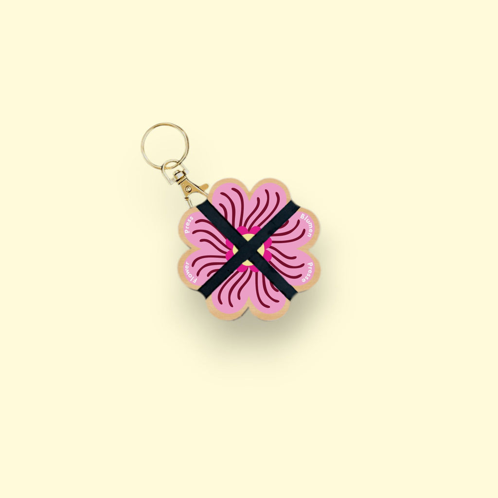 Porte-clé Presse à fleurs