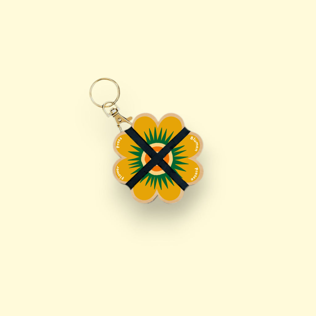 Porte-clé Presse à fleurs