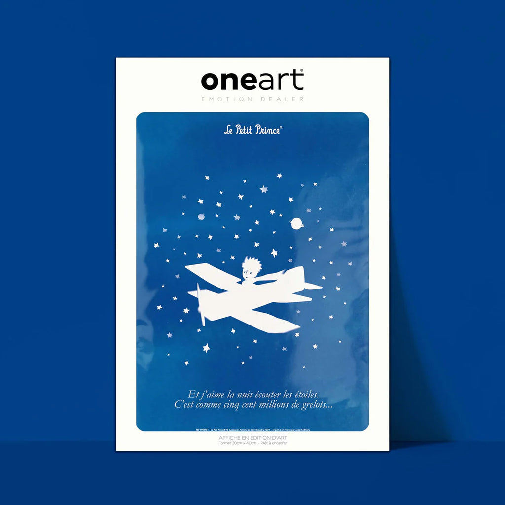 Póster del avión de El Principito