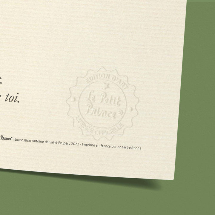 Affiche Le Petit Prince Le Renard et cheveux d'or