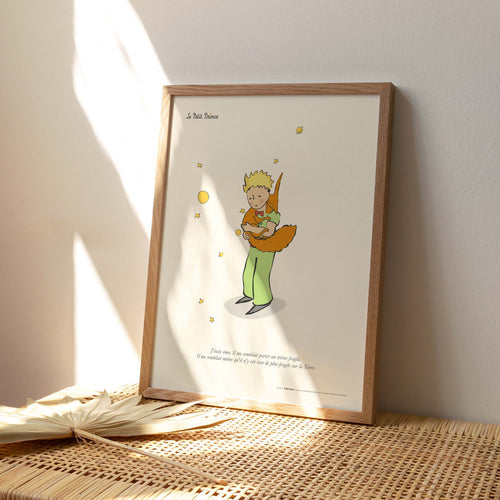Póster de El Principito y el Zorro Abrazo 