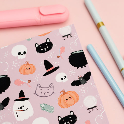 Carnet Spooky Halloween A5 pages blanches