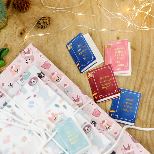 Set of 5 Book Gift Tags
