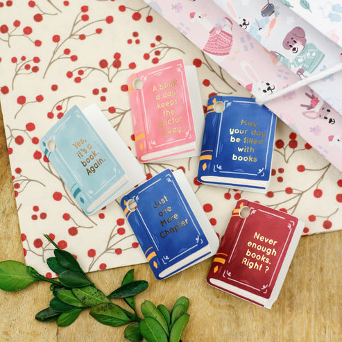 Set of 5 Book Gift Tags