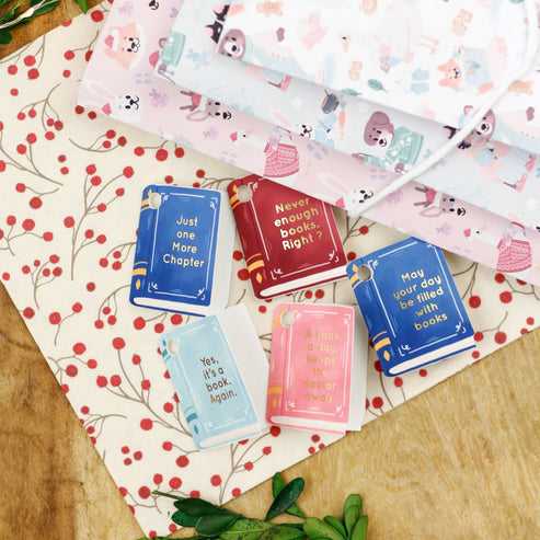 Set of 5 Book Gift Tags