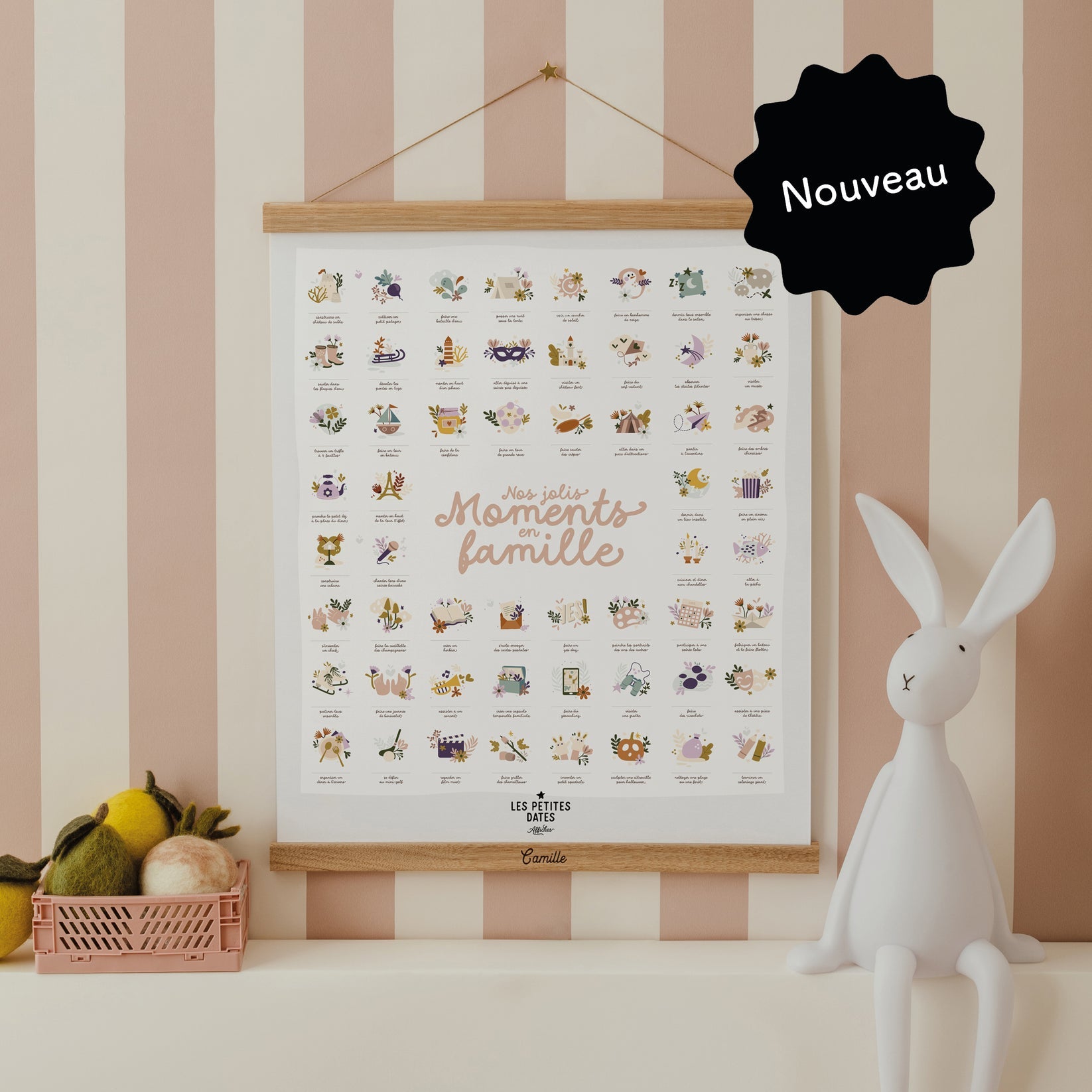 Affiche à dater - Nos jolis moments en famille