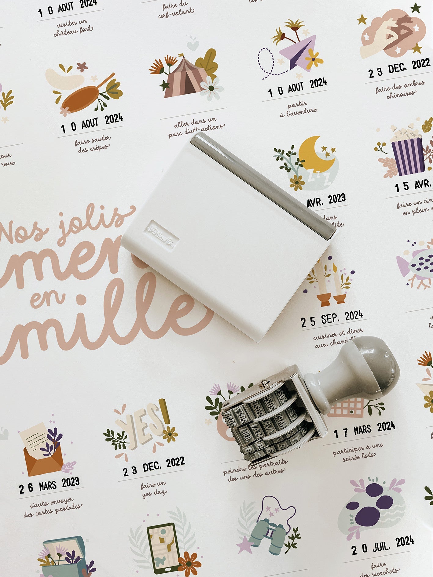 Affiche à dater - Nos jolis moments en famille
