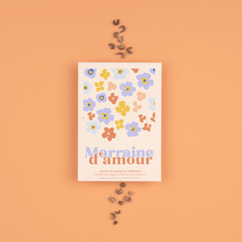 Sachet de graines avec message