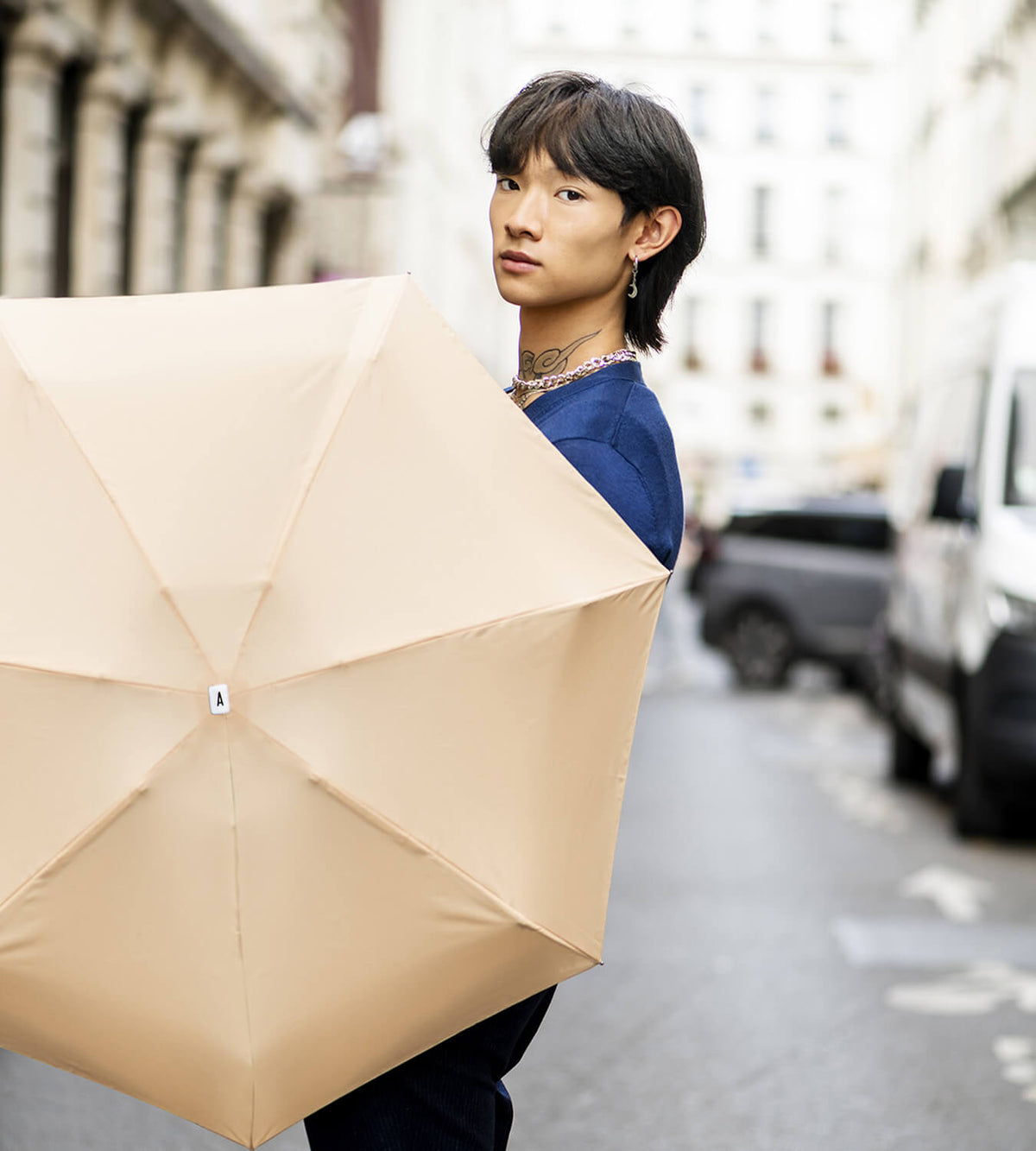 Parapluie compact - Camille Beige